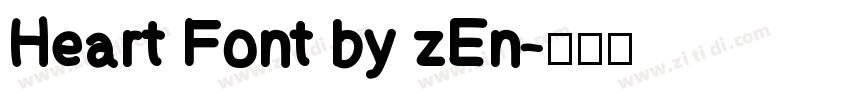 Heart Font by zEn字体转换